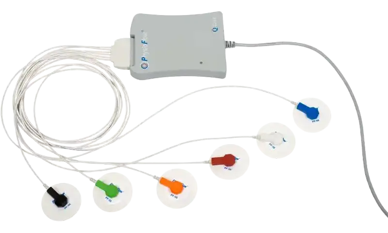 非侵襲インピーダンス式心拍出量計（有線） フィジオフロー Q-Link 使用イメージ